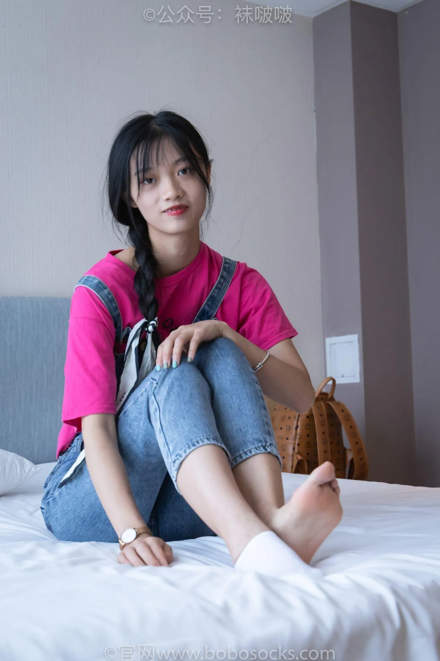 [BoBoSocks袜啵啵]NO.024 涵涵-板鞋、白棉袜、裸足 [134P]插图7